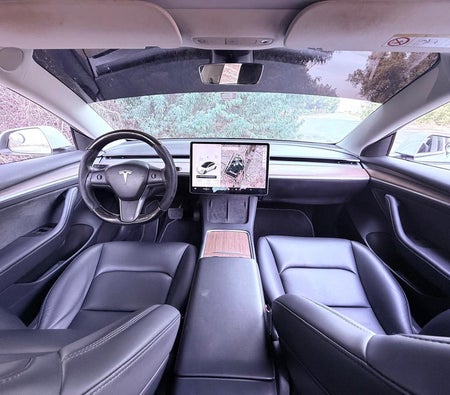 Weiß Tesla Model 3 Standard Range Plus 2021