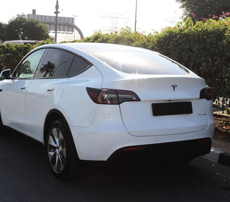 Белый Tesla Model Y 2022 год