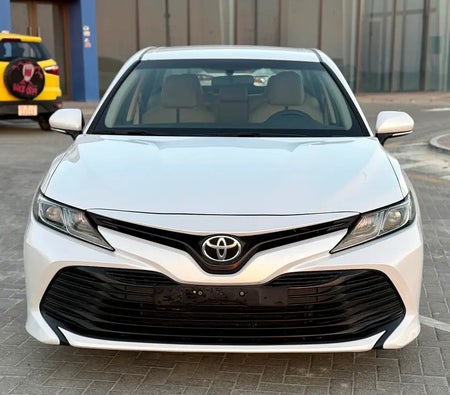 White Toyota Camry S 2019