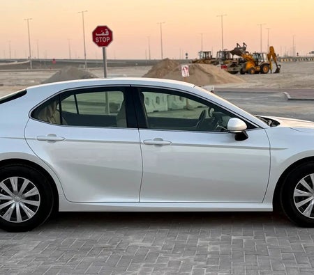 White Toyota Camry S 2019