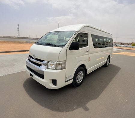 Bus Hiace 17 Seater Rent Toyota Hiace Dubai OneClickDrive Car Rental