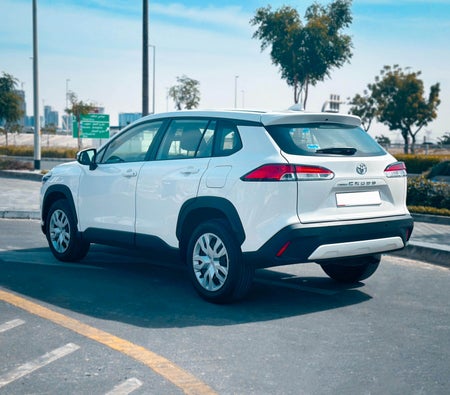 White Toyota Corolla Cross 2024