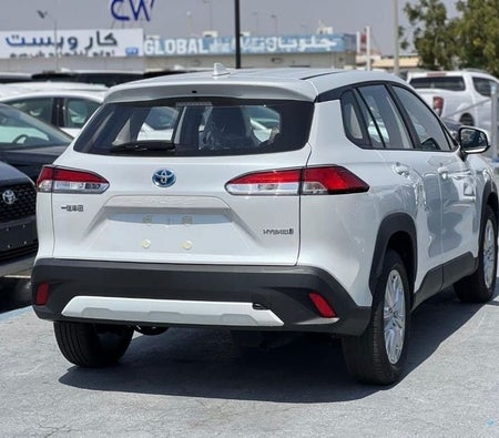 White Toyota Corolla Cross 2025