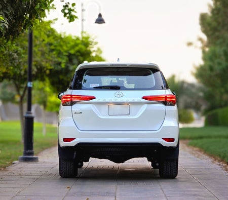 White Toyota Fortuner 2025