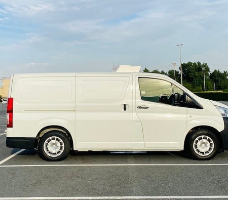 White Toyota Hiace 2019
