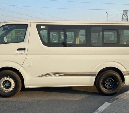 White Toyota Hiace 2025