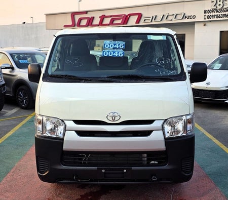 White Toyota Hiace 2025