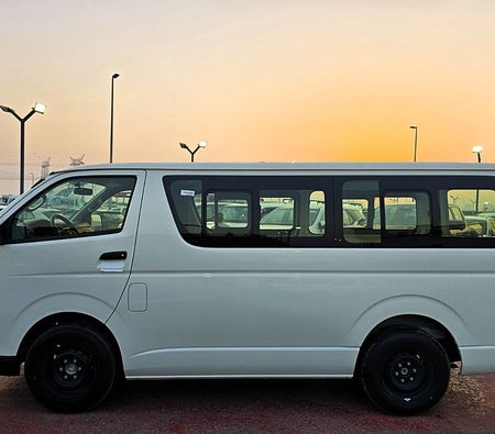 White Toyota Hiace 2025