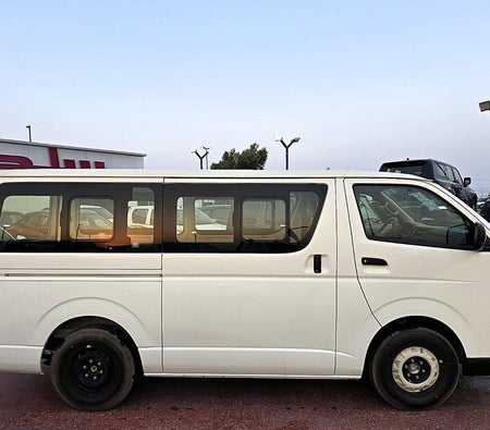 White Toyota Hiace 2025