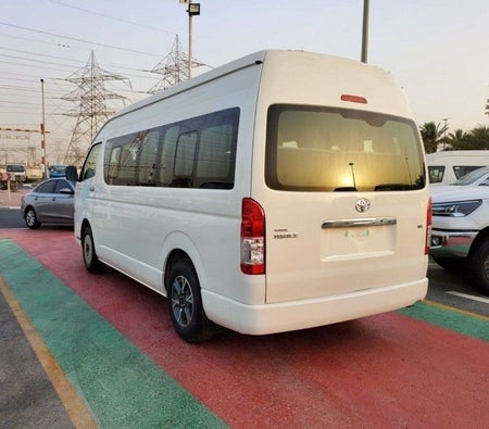 White Toyota Hiace 2025