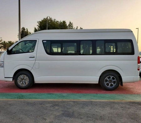 White Toyota Hiace 2025