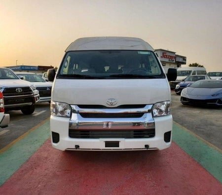 White Toyota Hiace 2025