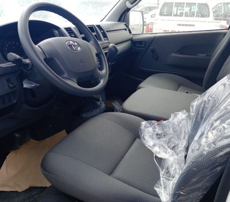 White Toyota Hiace 2025