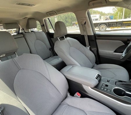 Gray Toyota Highlander 2023