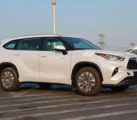 White Toyota Highlander 2025