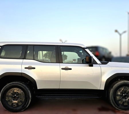 White Toyota Prado 2025