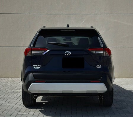 Blue Toyota RAV4 2020