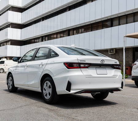 White Toyota Yaris 2026