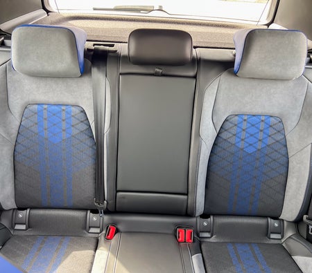 Blue Volkswagen Golf R 2024