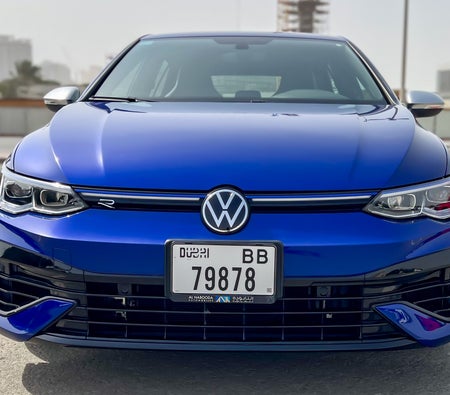 Blue Volkswagen Golf R 2024