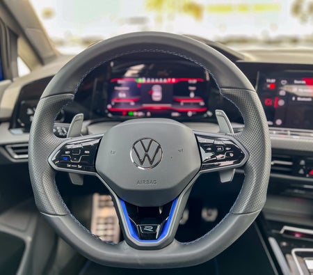 Blue Volkswagen Golf R 2024