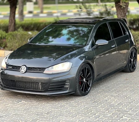 Gray Volkswagen Golf GTI 2014