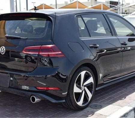 Black Volkswagen Golf GTI 2019