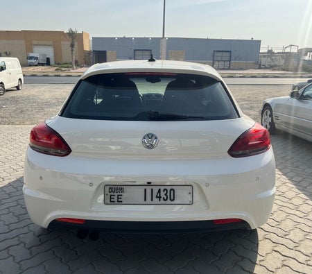 White Volkswagen Scirocco 2014