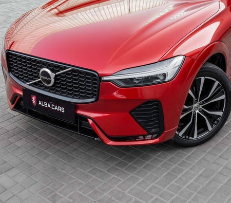 Red Volvo XC60 B5 Ultimate Dark 2024