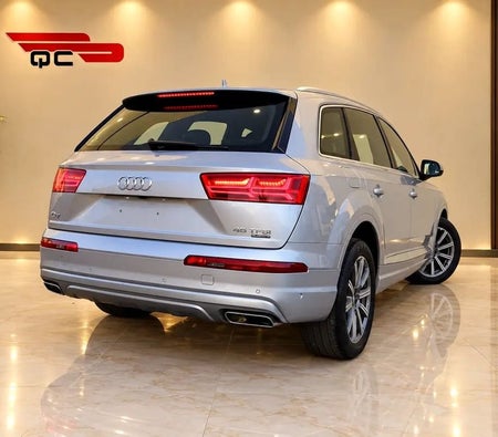 Silver Audi Q7 2018