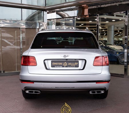 Silver Bentley Bentayga 2018