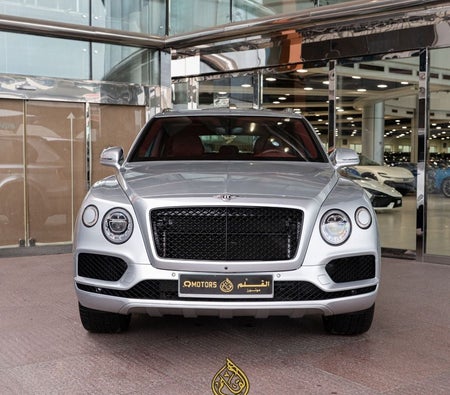 Silver Bentley Bentayga 2018
