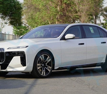 White BMW 735i 2026