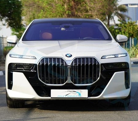 White BMW 735i 2026