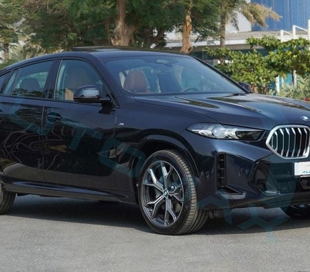 Blue BMW X6 M 2026