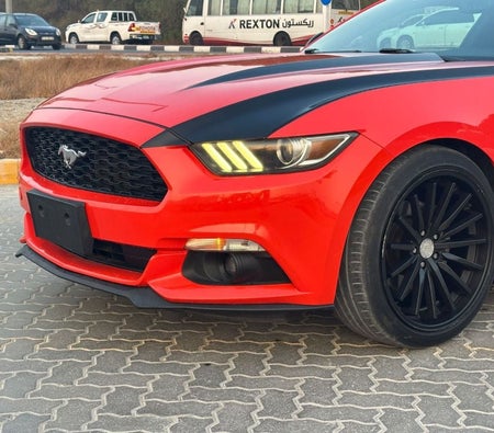 Orange Ford Mustang 2015