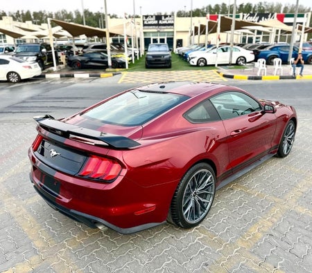 Maroon Ford Mustang 2019