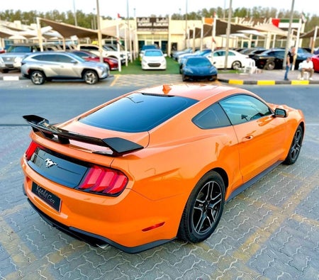 Оранжевый Ford Mustang 2020 год Оранжевый Ford Mustang 2020 год