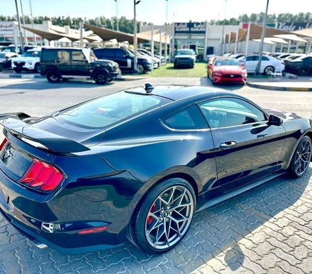 Blue Ford Mustang 2021