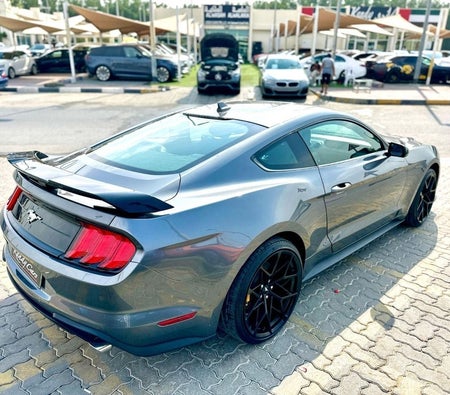 Gray Ford Mustang 2021