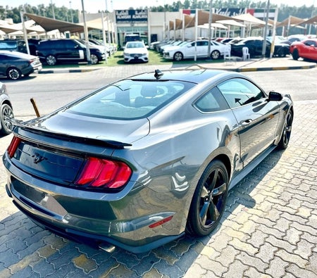 Gray Ford Mustang 2022