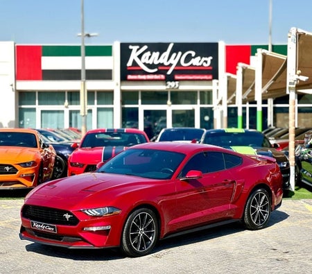 Красный Ford Mustang 2023 год Красный Ford Mustang 2023 год