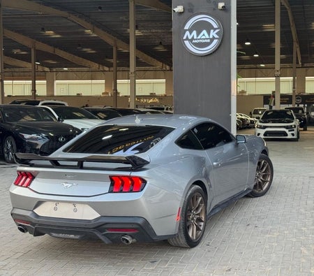 Silver Ford Mustang 2024