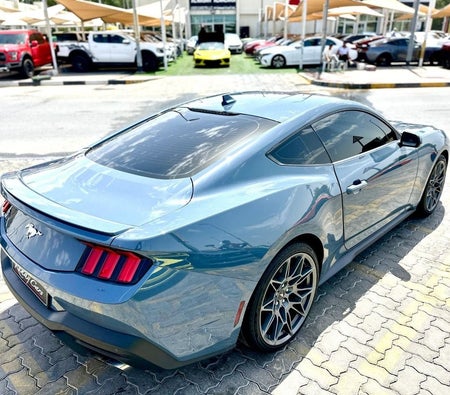 Blue Ford Mustang 2024