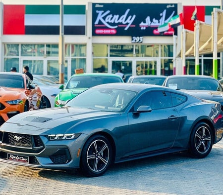 Серый Ford Mustang 2024 год Серый Ford Mustang 2024 год
