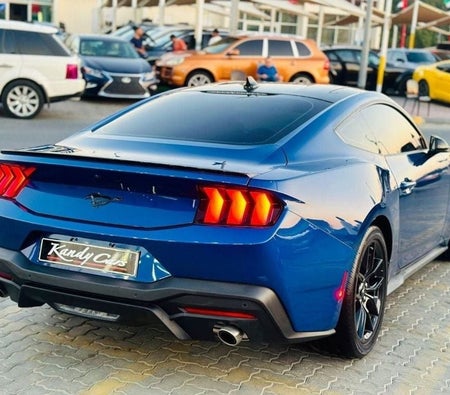 Blue Ford Mustang 2024