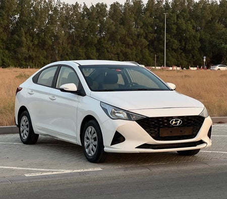 White Hyundai Accent 2023