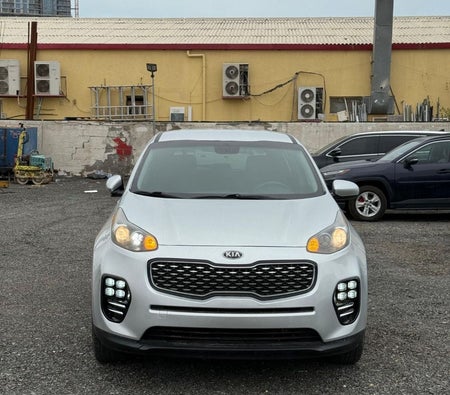 Silver Kia Sportage 2018
