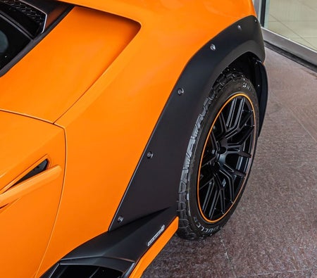 Orange Lamborghini Huracan 2024