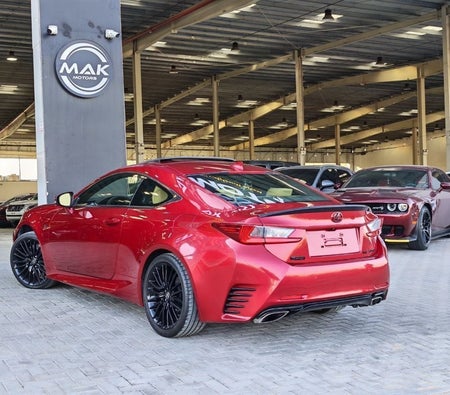 Rouge Lexus RC350 F 2017